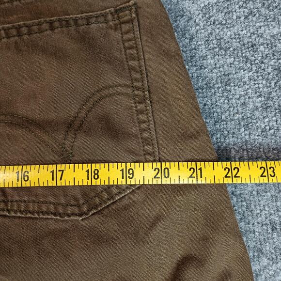 Levis 514 Jeans Mens 32x30 Brown Slim Straight Denim 5 Pocket Zip Fly (32x28.5) - Picture 10 of 12